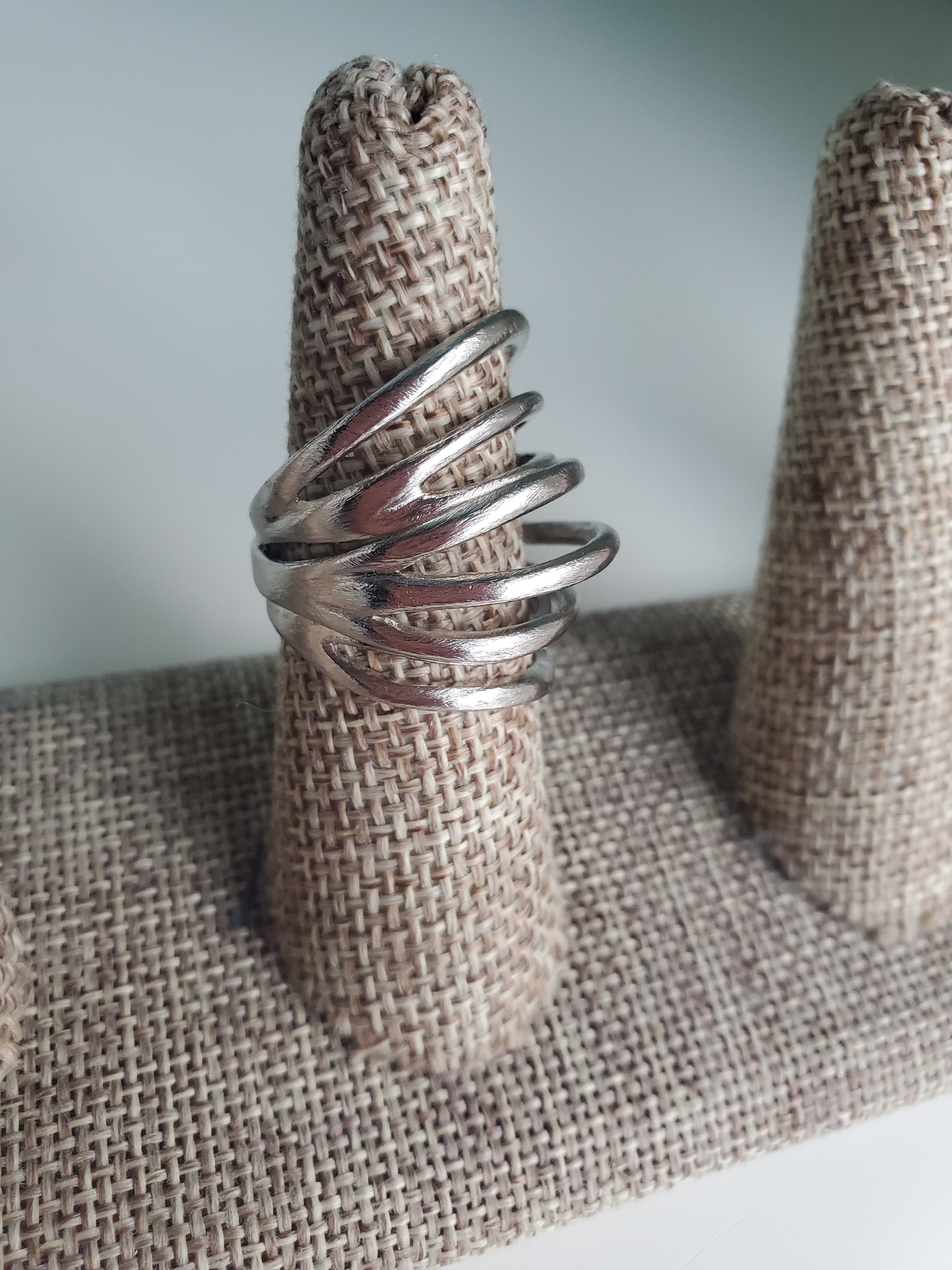 Sterling Silver Curved Ring