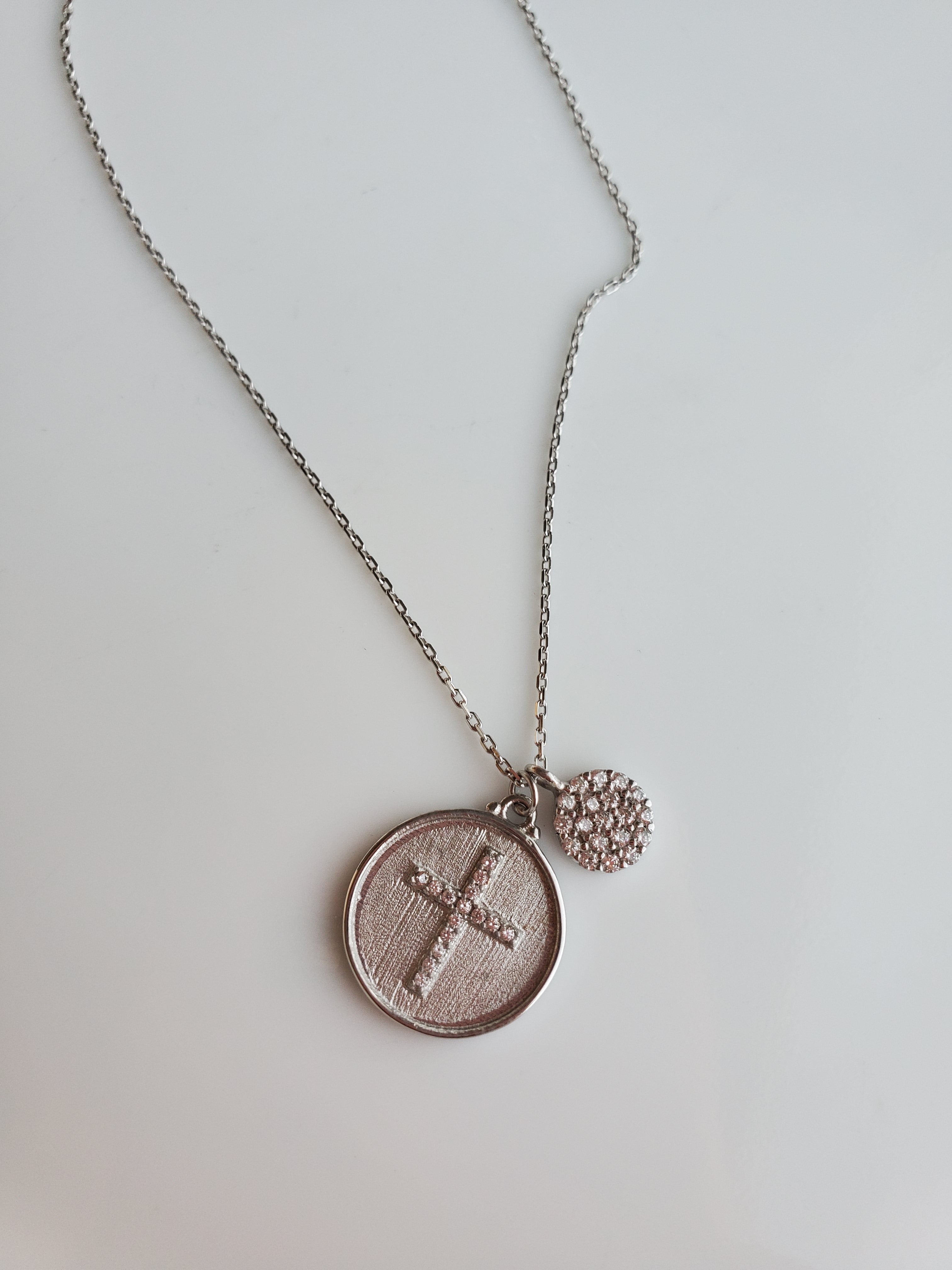 Sterling Silver Cross Charm Necklace