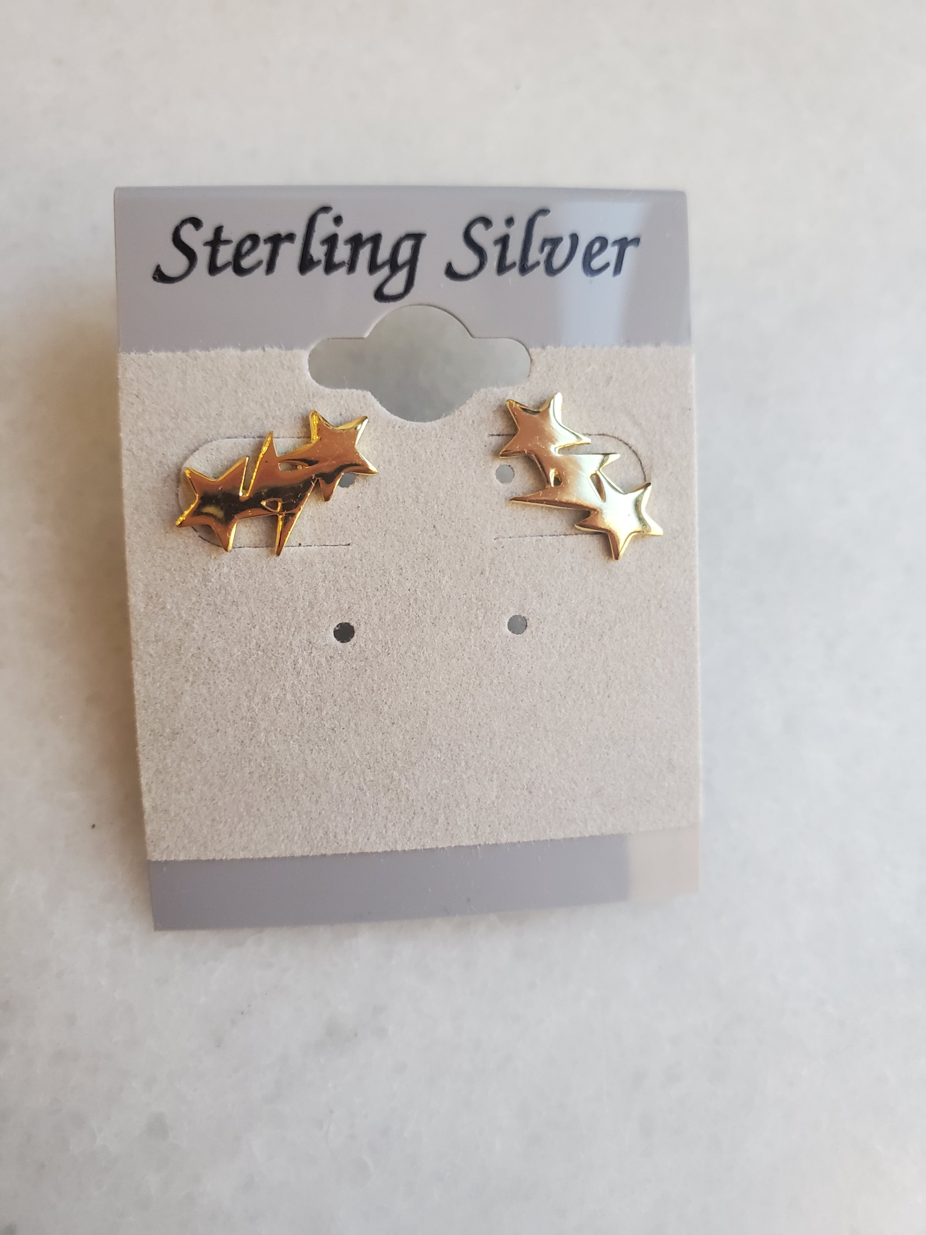 Gold Star & Lightning Stud