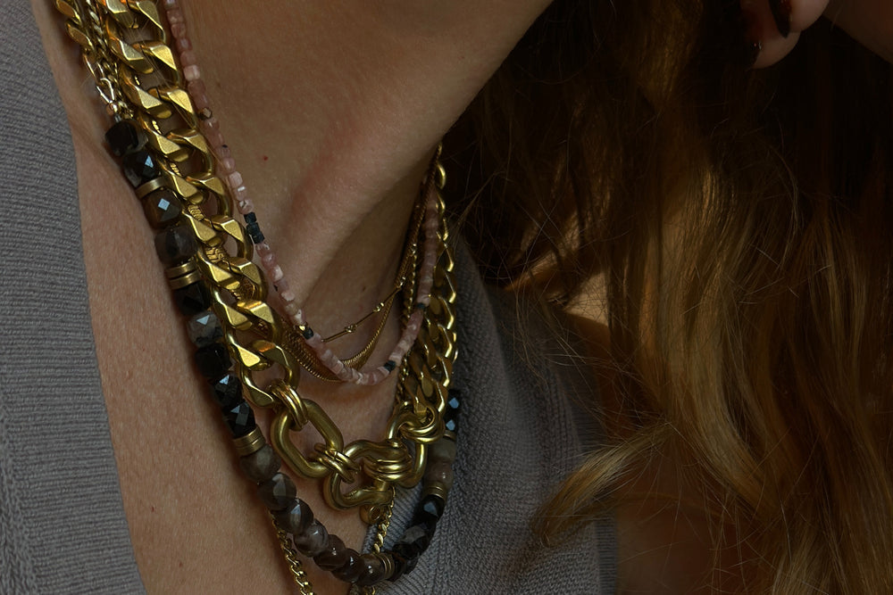 Rachel Nathan Shackle: Trio Necklace (17 inch)