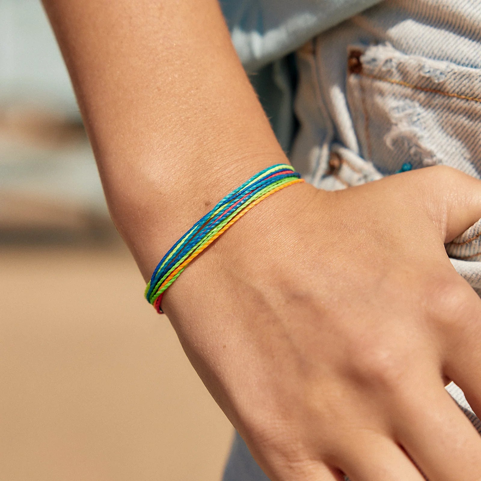 Pura Vida Original Bracelet - Neon Shoreline
