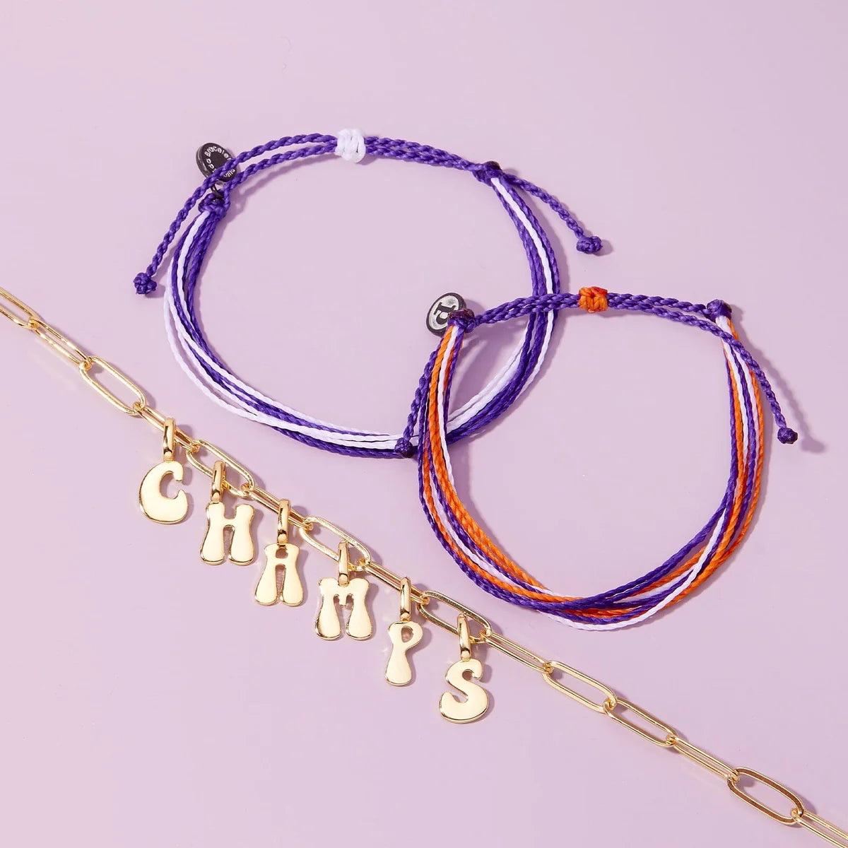 Pura Vida - Original Bracelet- Orange & Purple & White