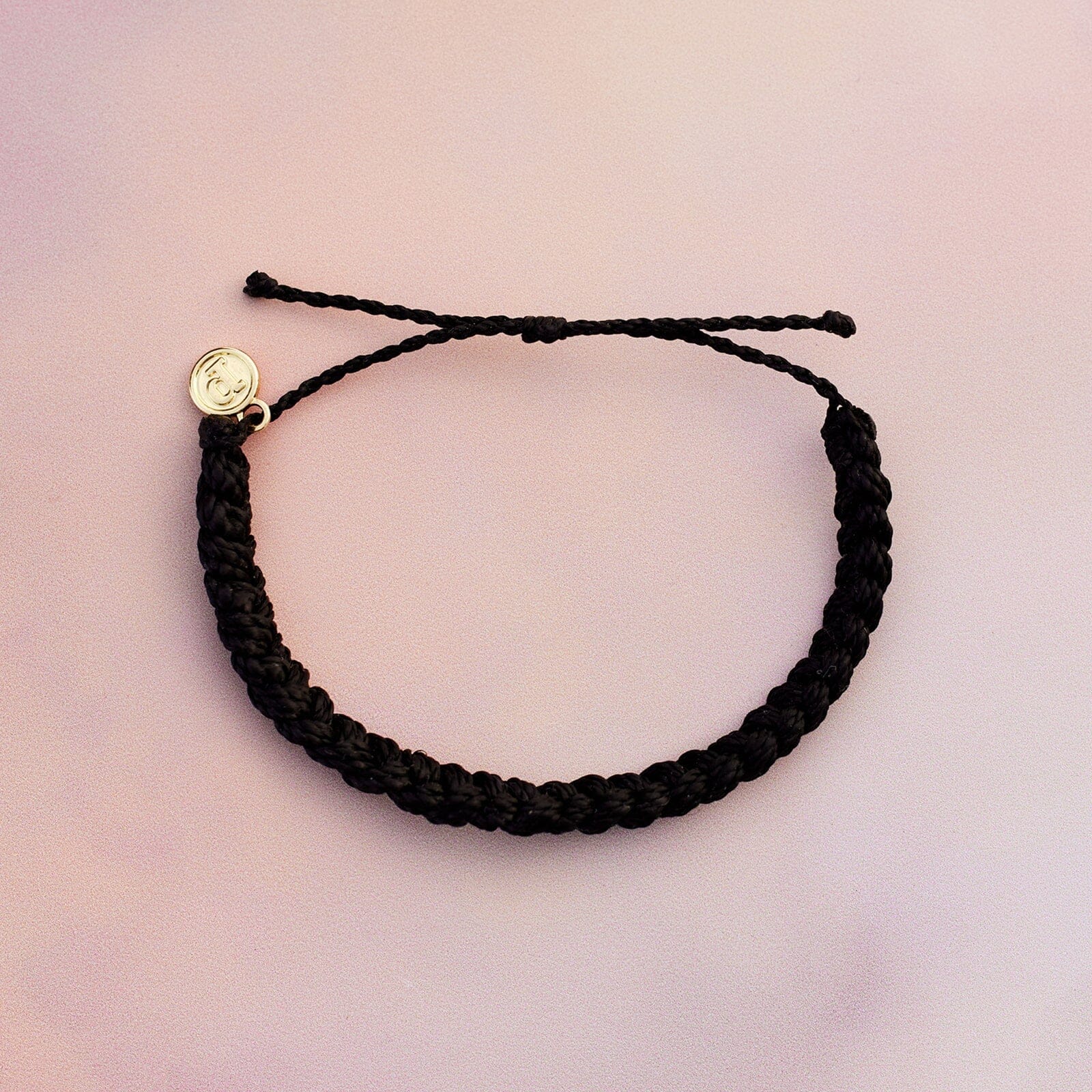 Pura Vida Solid Braided Bracelet - Black