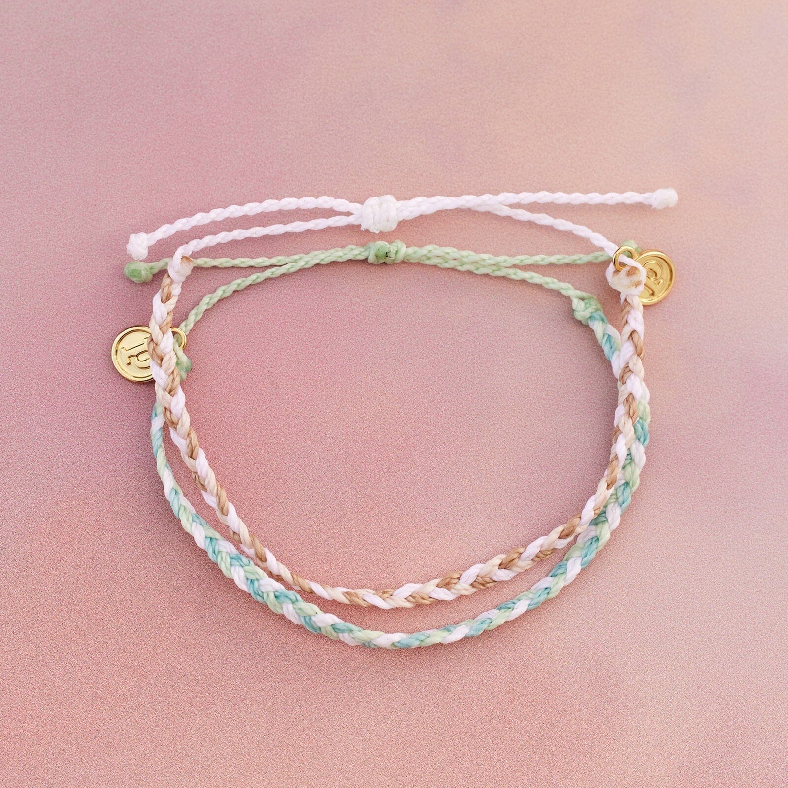 Pura Vida Mini Braided Bracelet - Leche