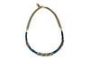 Rachel Nathan - Faceted Blue Topaz & Pyrite Heishi Necklace