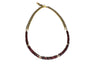 Rachel Nathan - Garnet Heishi & Gold Rondelles Necklace