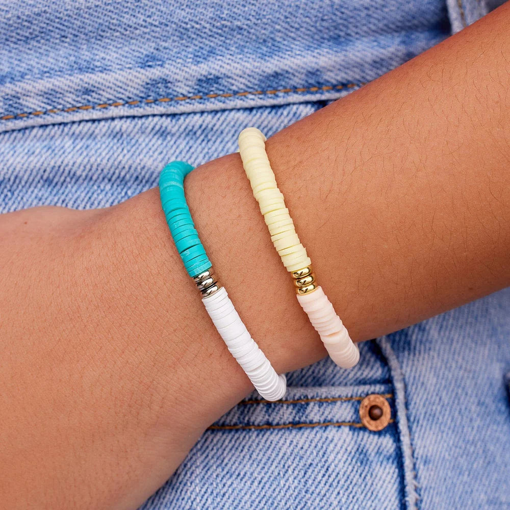 Pura Vida Darling Stretch Bracelet - Silver