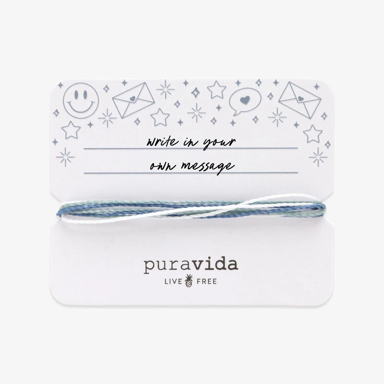 Pura Vida - Write Your Own Bracelet Card