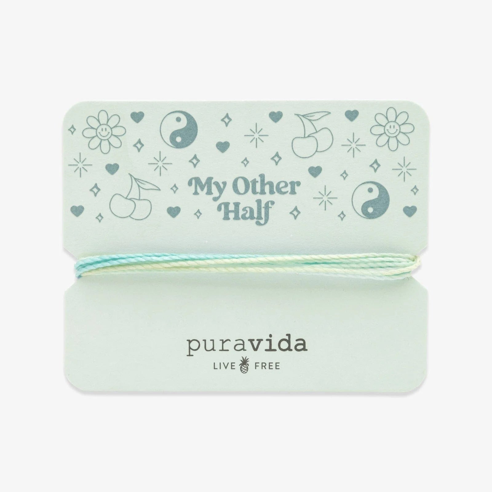 Pura Vida - My Other Half Bracelet Card