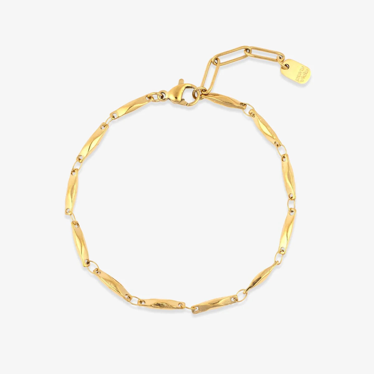 Pura Vida - Faceted Bar Chain Bracelet - Gold