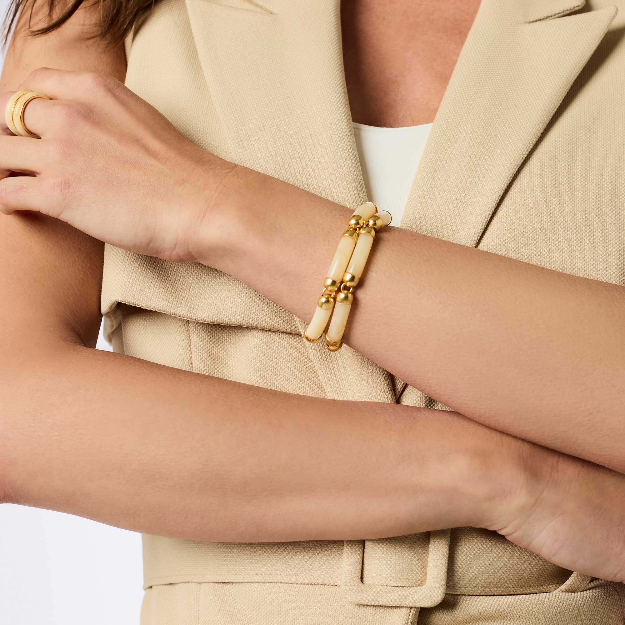 Julie Vos - Amalfi Bracelet - Ivory