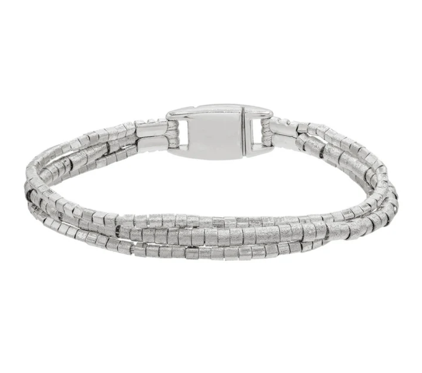 Marcia Morgan - Manya Rhodium Beaded Bracelet