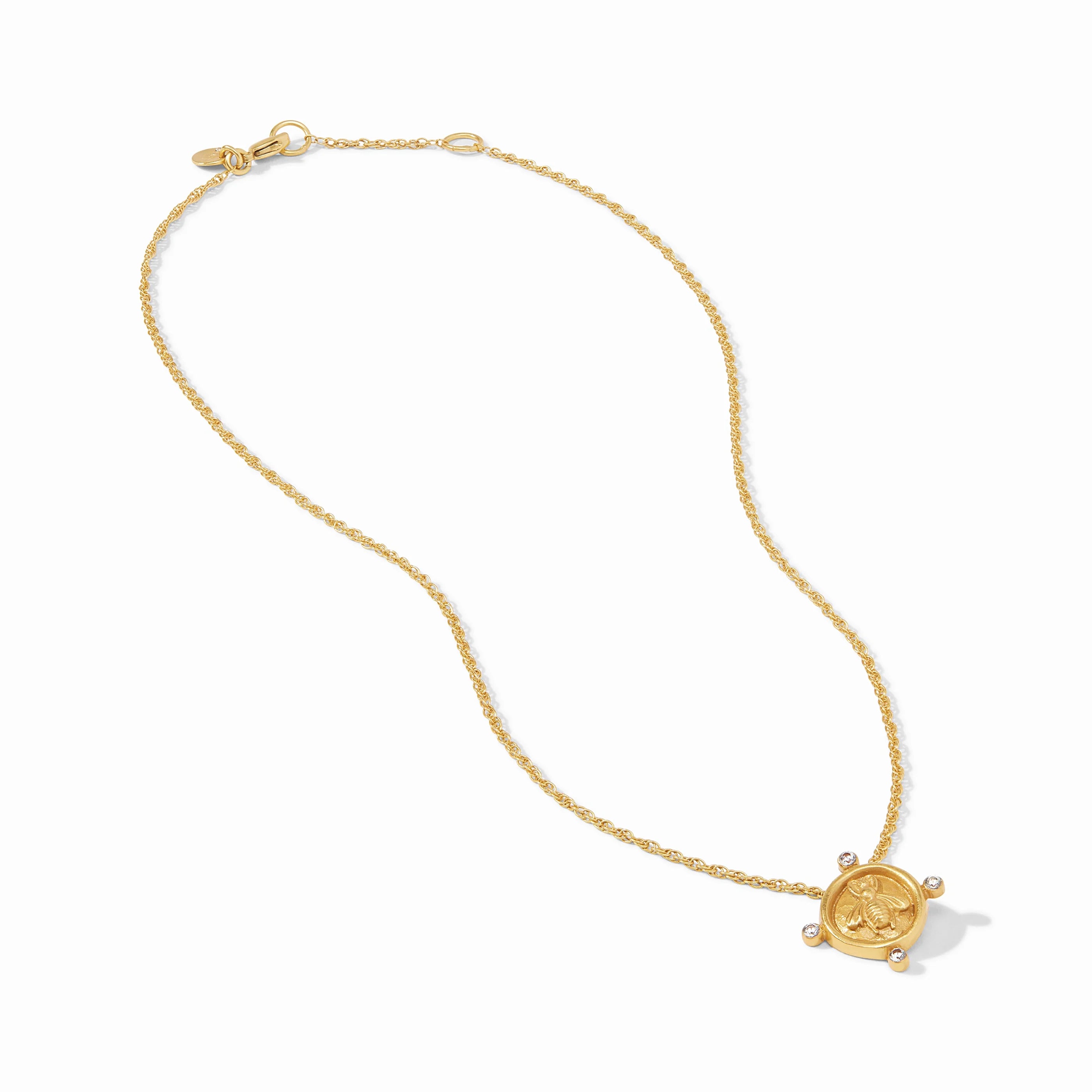 Julie Vos - Bee Cameo Solitaire Necklace