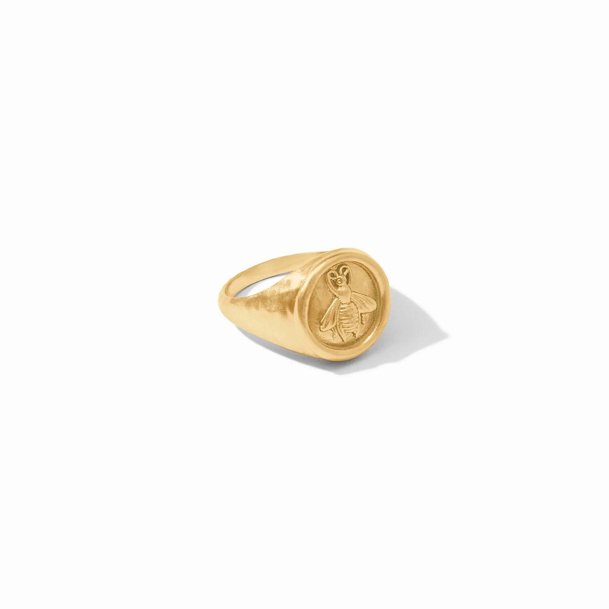 Julie Vos Bee Signet Ring - Size 7