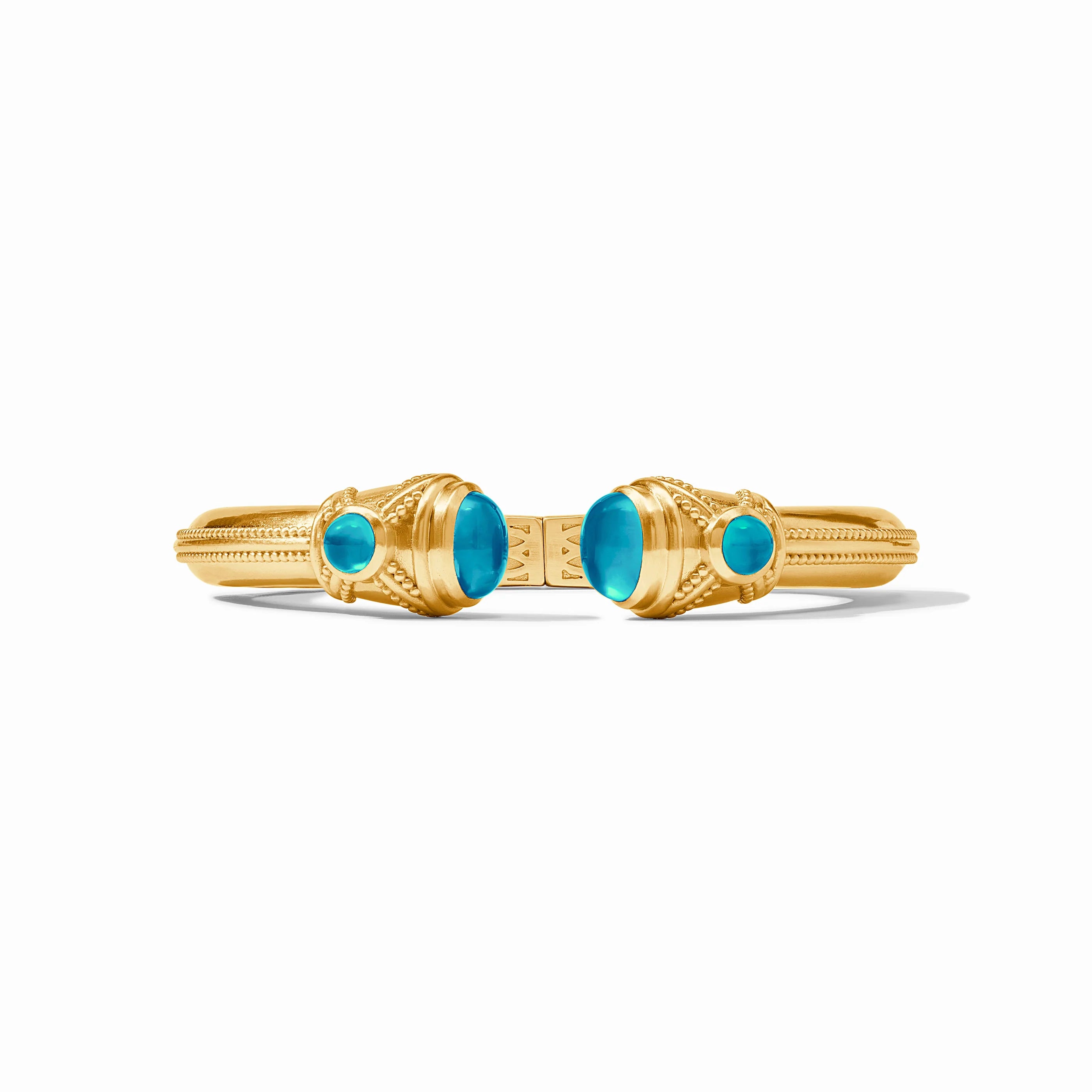 Julie Vos Cabochon Demi Cuff - Iridescent London Blue