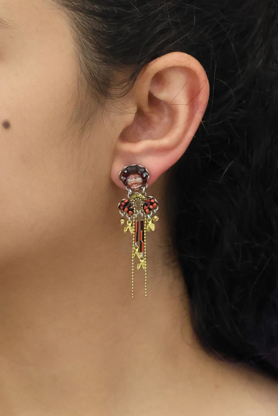 Ayala Bar - Noble Wine Set - Flame Earrings