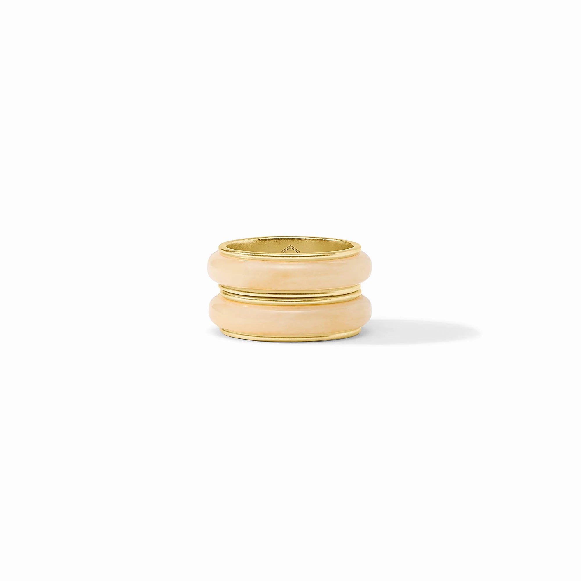 Julie Vos Carnaby Duet Ring - Ivory - Size 6