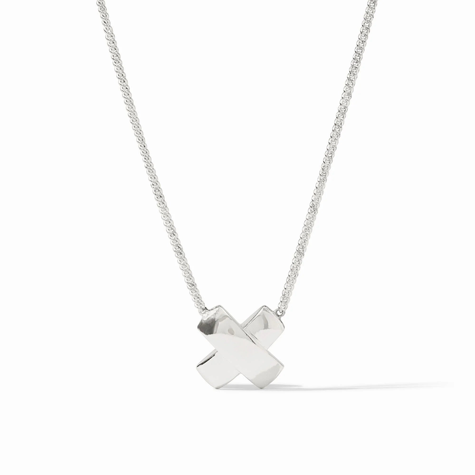 Julie Vos Catalina X Delicate Necklace - Silver