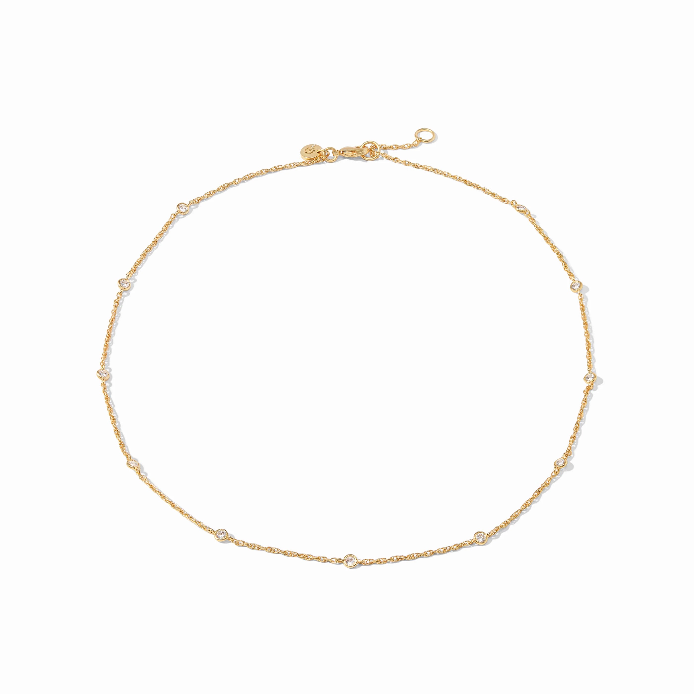 Julie Vos - Celeste Delicate Necklace - Cubic Zirconia - Gold