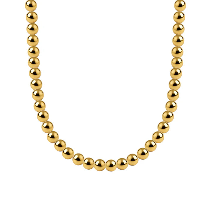 Gold Filled Beaded Necklace - 5mm