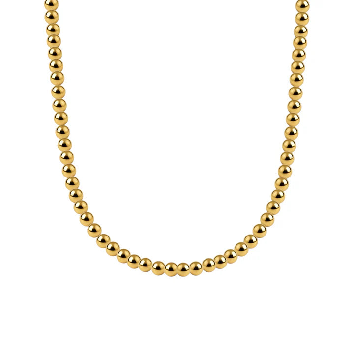 Gold Filled Beaded Necklace - 4mm
