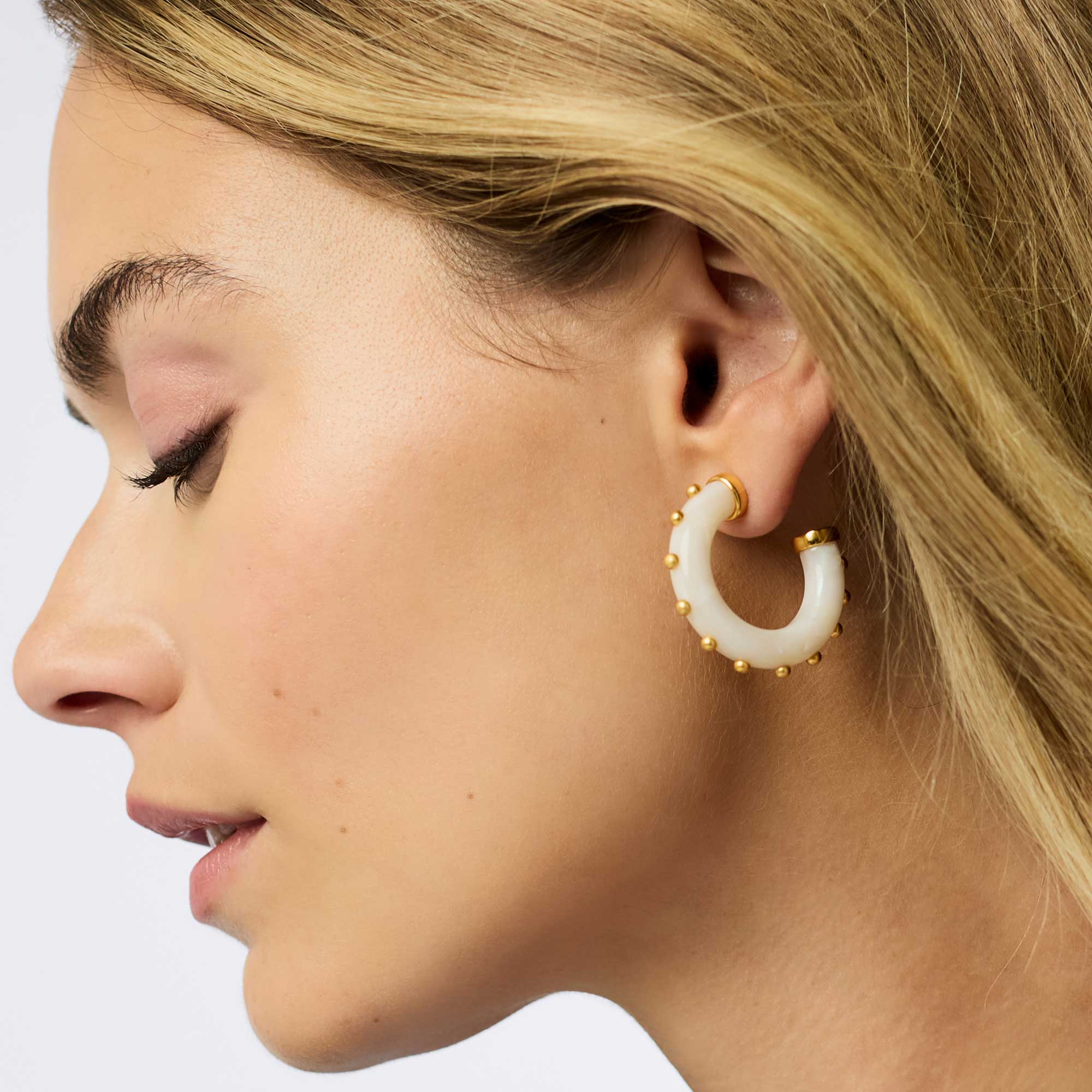 Julie Vos - Colette Hoop - Alabaster - Large