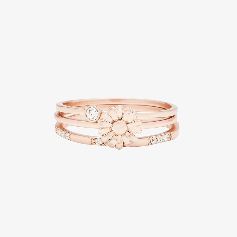Pura Vida Daisy Pickin' Ring Stack