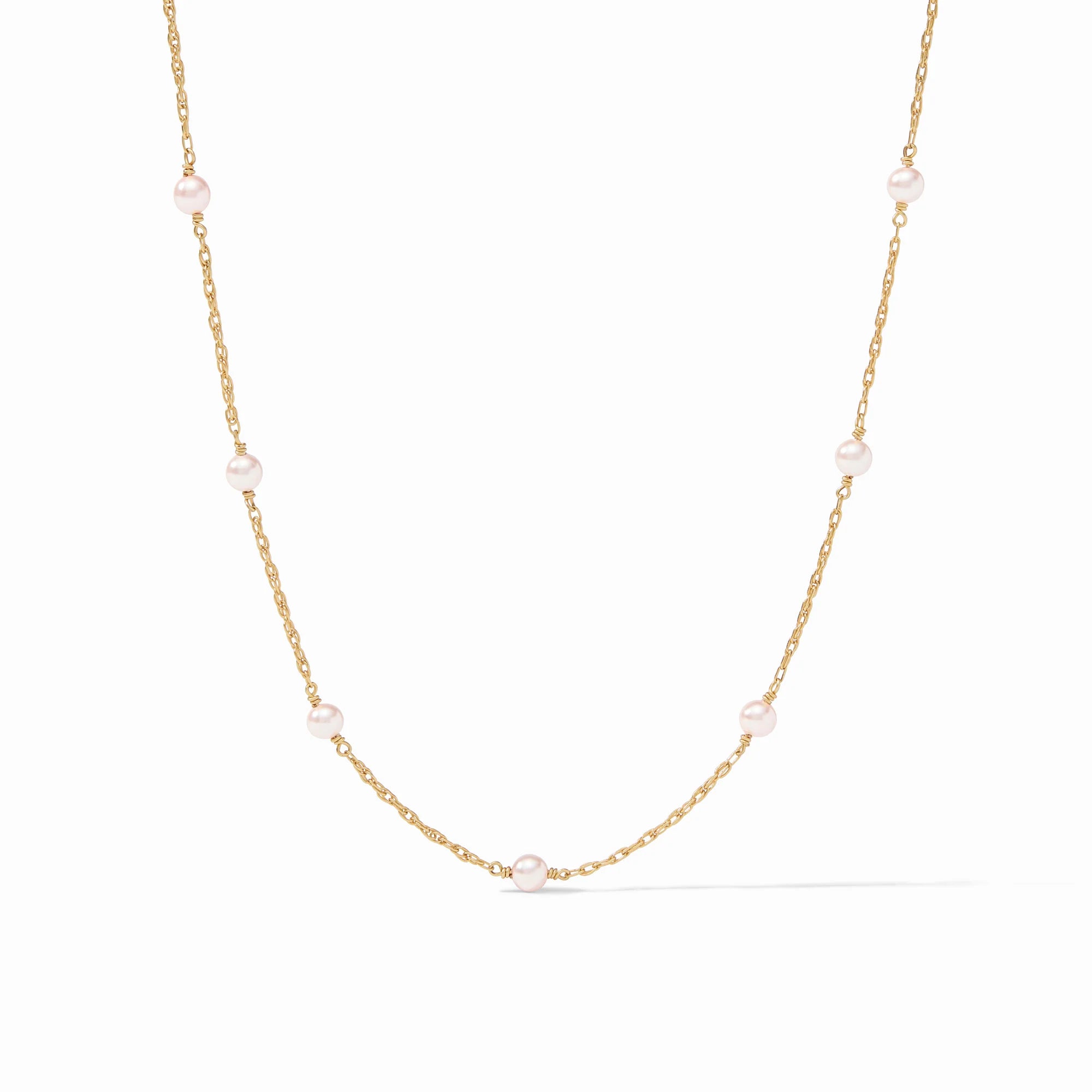 Julie Vos The Pink Delicate Station Necklace