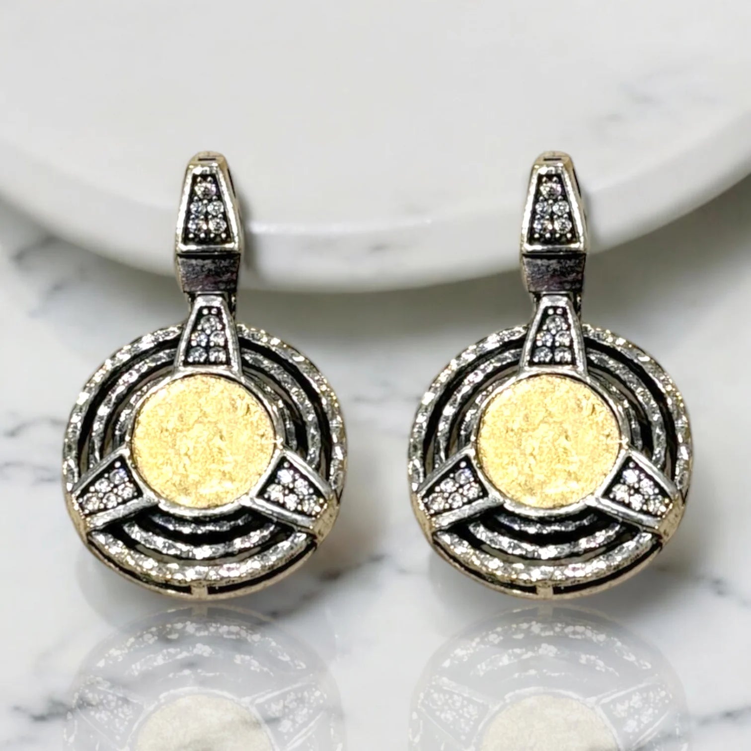 Tat 2 Designs - Vintage Silver Morro Coin Earrings