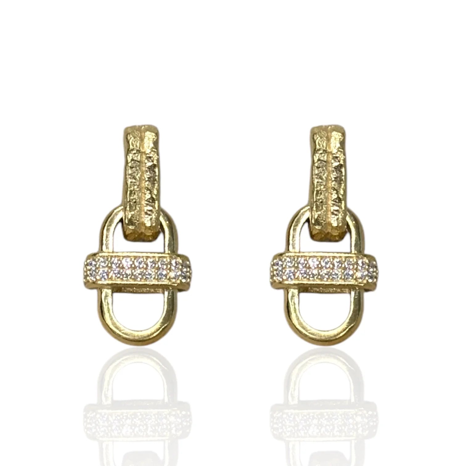 Tat 2 Designs - Gold Costa Earrings