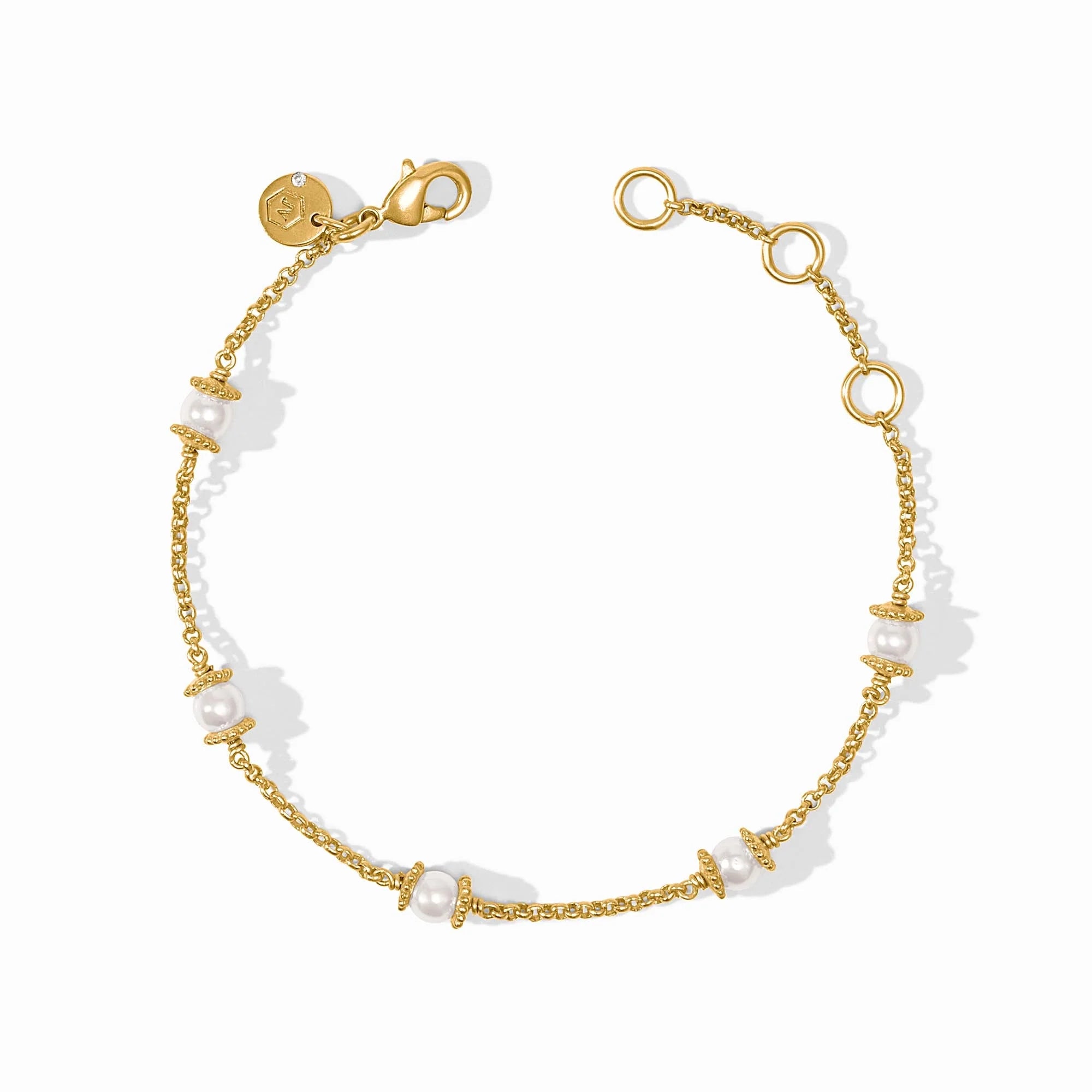 Julie Vos Hydra Delicate Bracelet Pearl