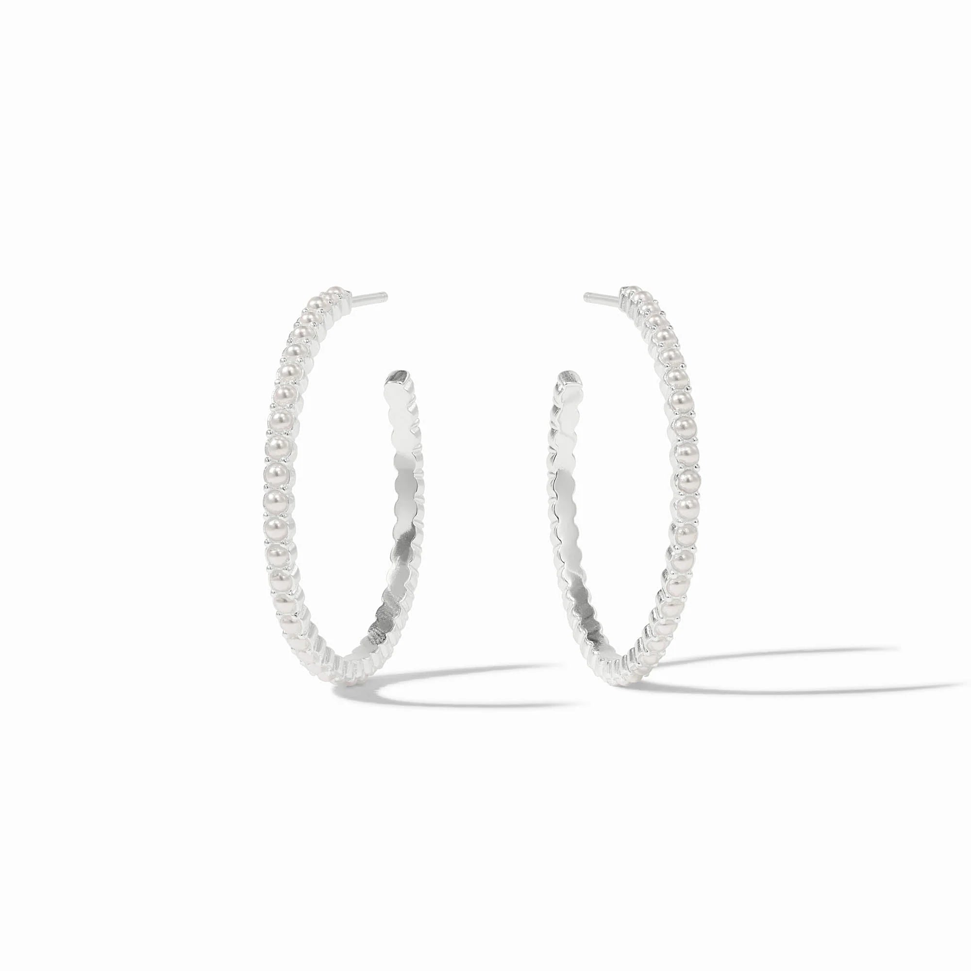 Julie Vos - Juliet Hoop - Silver/Pearl (Medium)