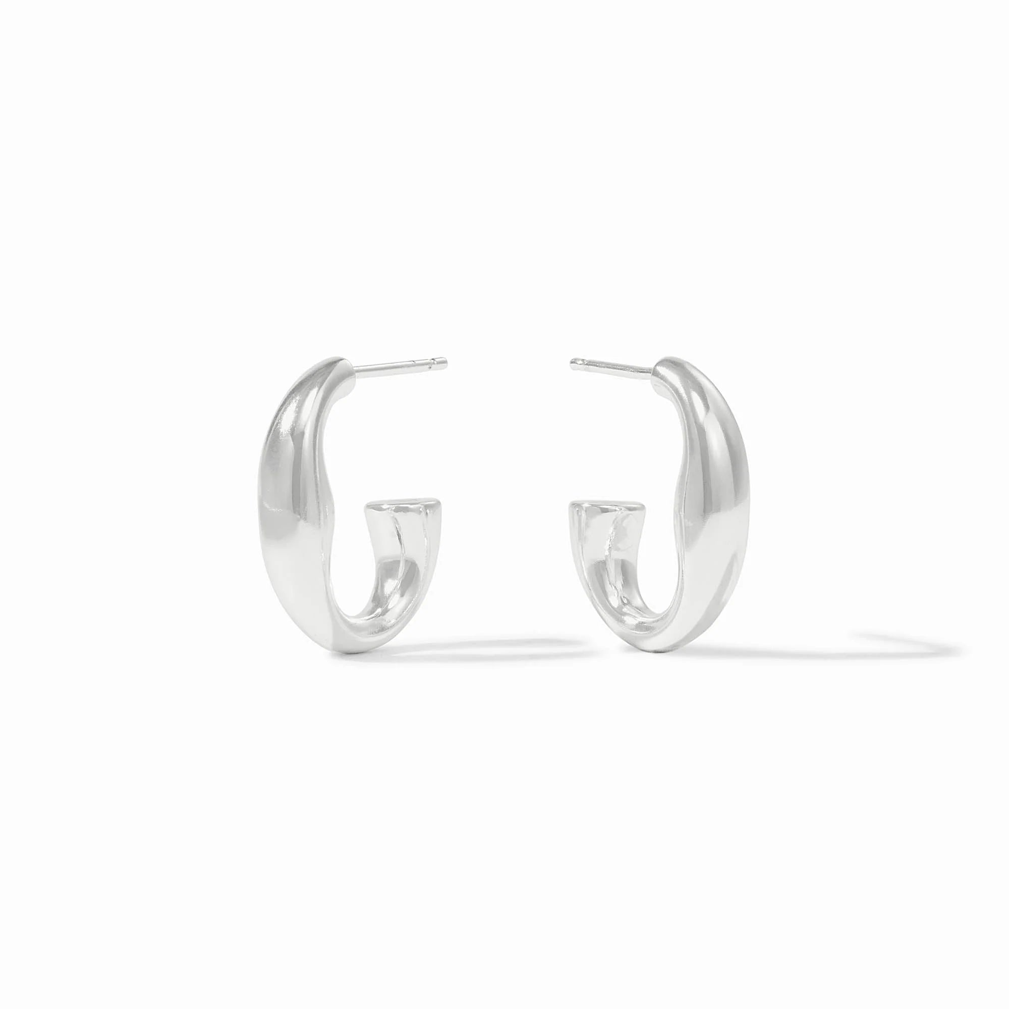 Julie Vos Laguna Hoop - Silver (Small)