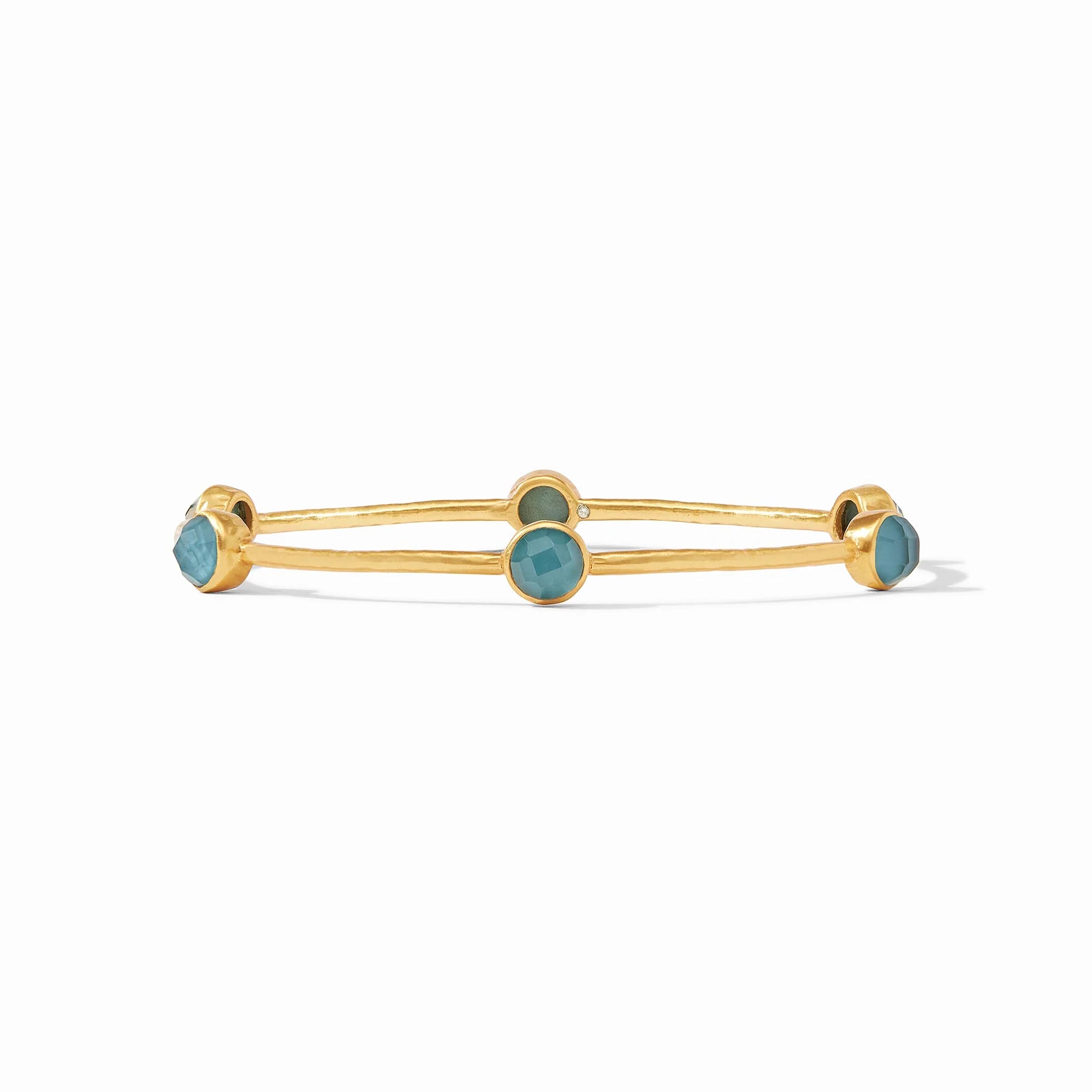 Julie Vos Milano Luxe Bangle - Iridescent Montana Blue - Medium