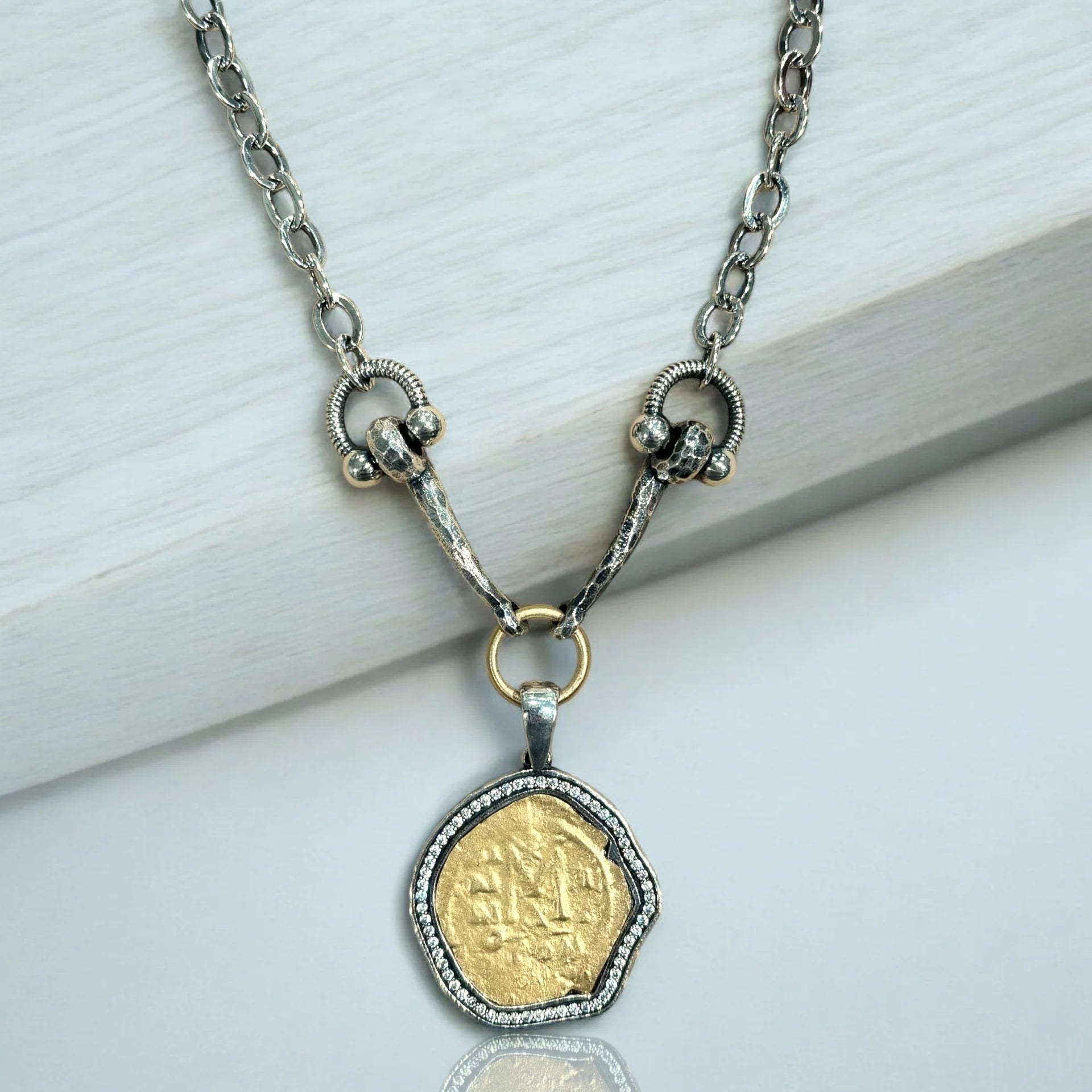 Tat 2 Designs - Vintage Silver Molat Horsebit Necklace