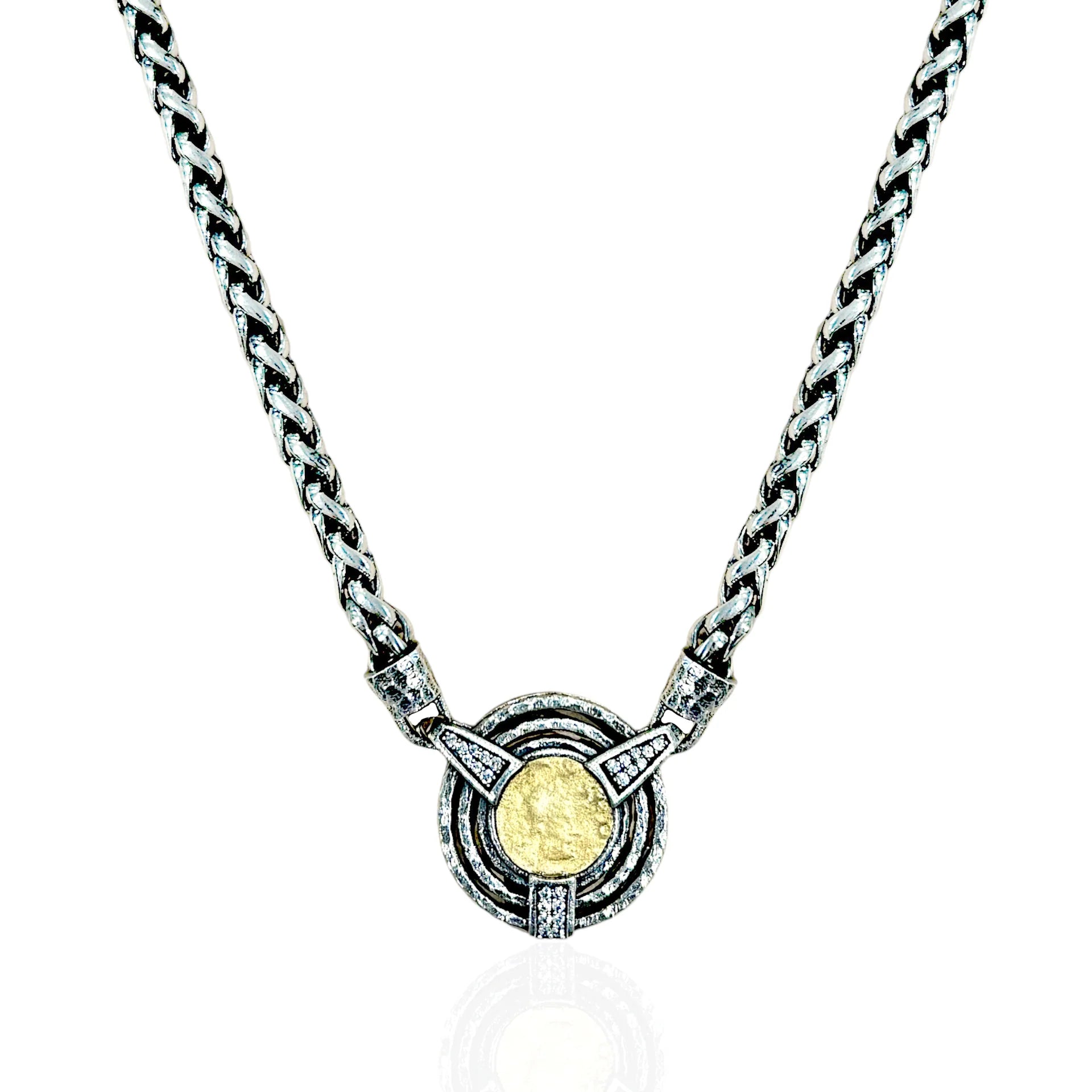 Tat 2 Designs - Vintage Silver Morro Coin Necklace