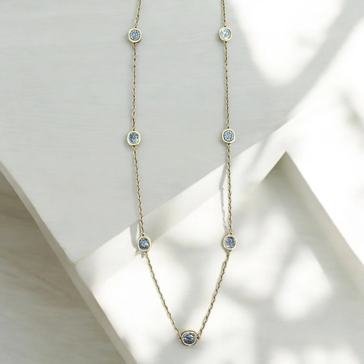 Tat 2 Designs - Mini Gold Pavia Station Necklace