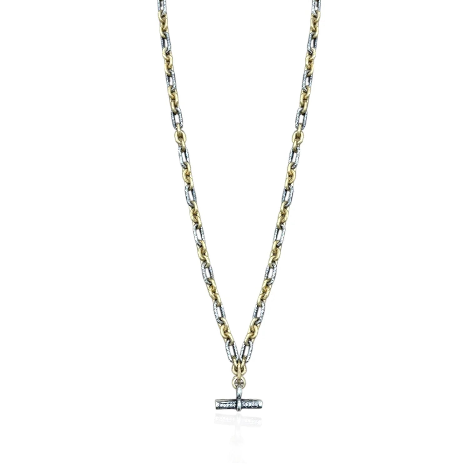 Tat 2 Designs - Mini Mixed Metal Byron Toggle Necklace