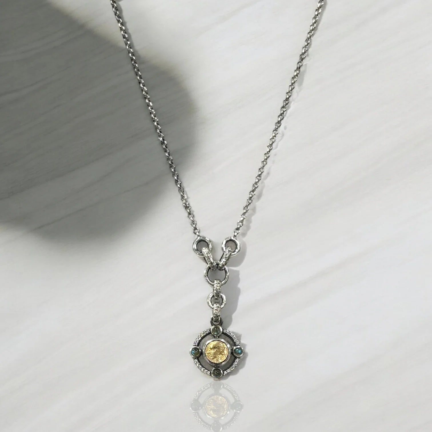 Tat 2 Designs - Mini Vintage Silver Miko Coin Necklace