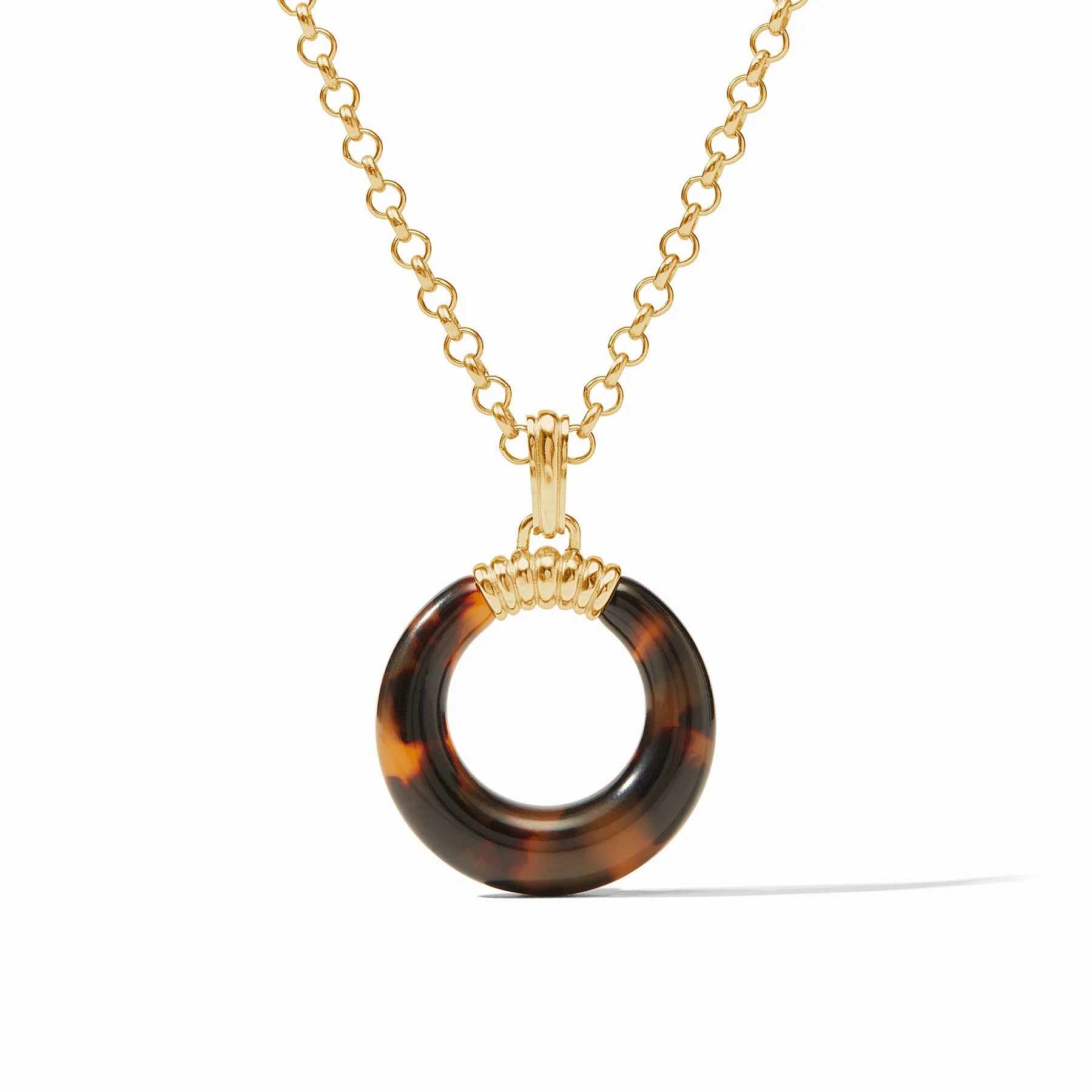 Julie Vos Madison Statement Pendant - Tortoiseshell