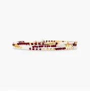 Pura Vida - Mix Seed Bead Bracelet Stack 3 - Pack Maroon & White