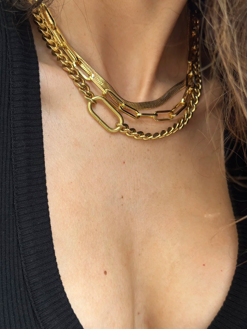 Rachel Nathan Race Track Necklace (16 inch)