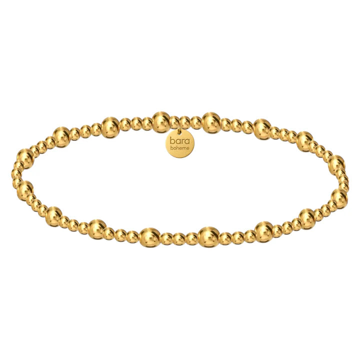 Gold Filled Beaded Bracelet Stack - The Hamptons