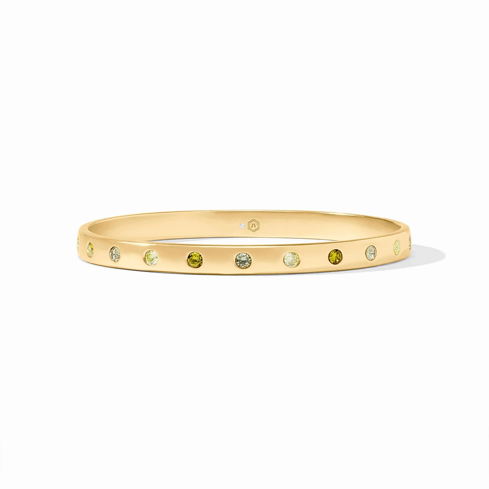 Julie Vos Rainbow Bangle - Shades of Jade - Medium