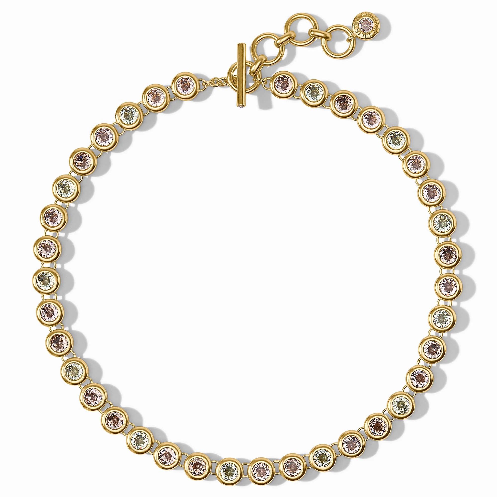 Julie Vos - Rainbow Tennis Necklace - Champagne Radiance