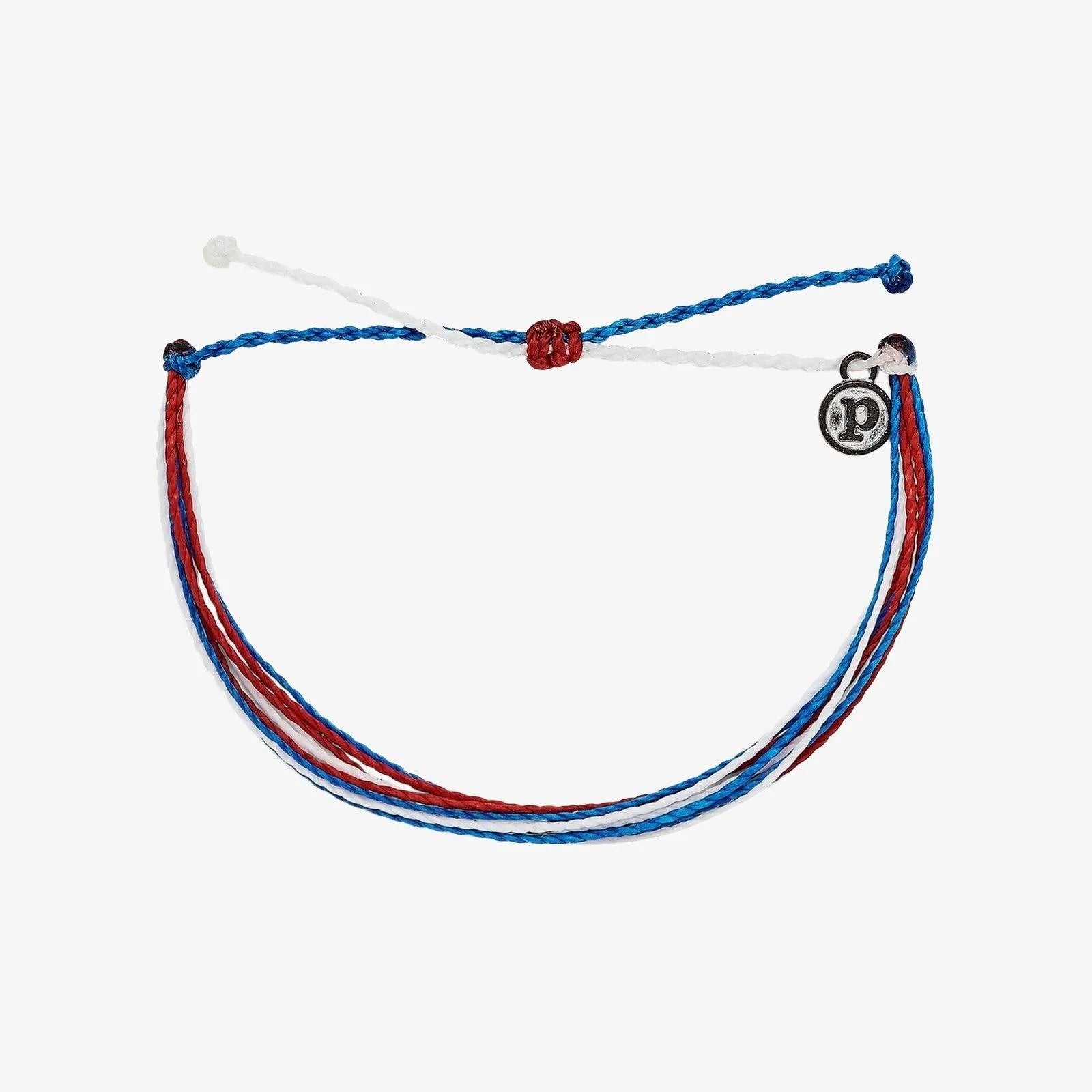 Pura Vida Original Bracelet -Red, White, & Blue