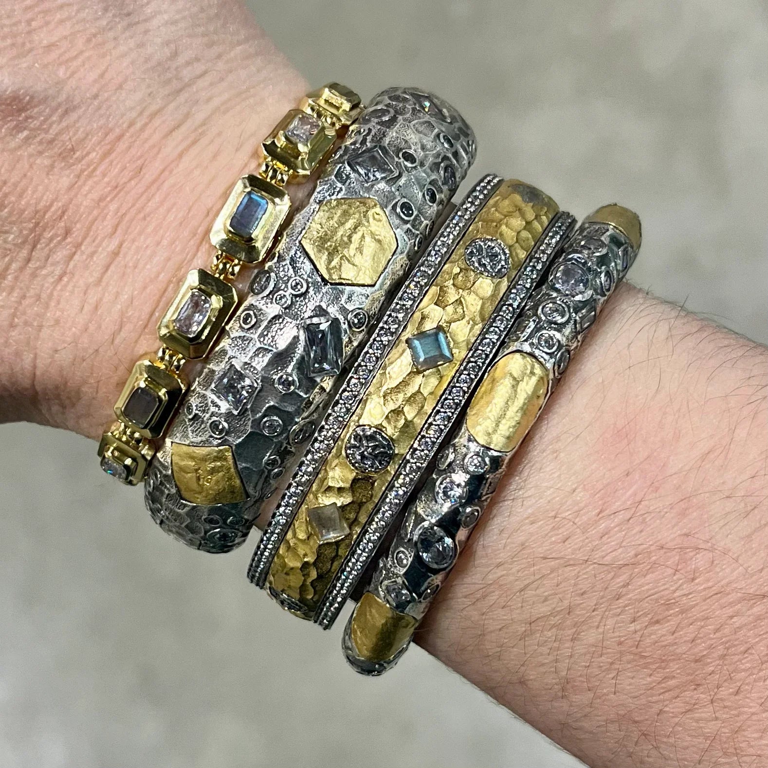 Tat 2 Designs - Vintage Silver Cela Bangle