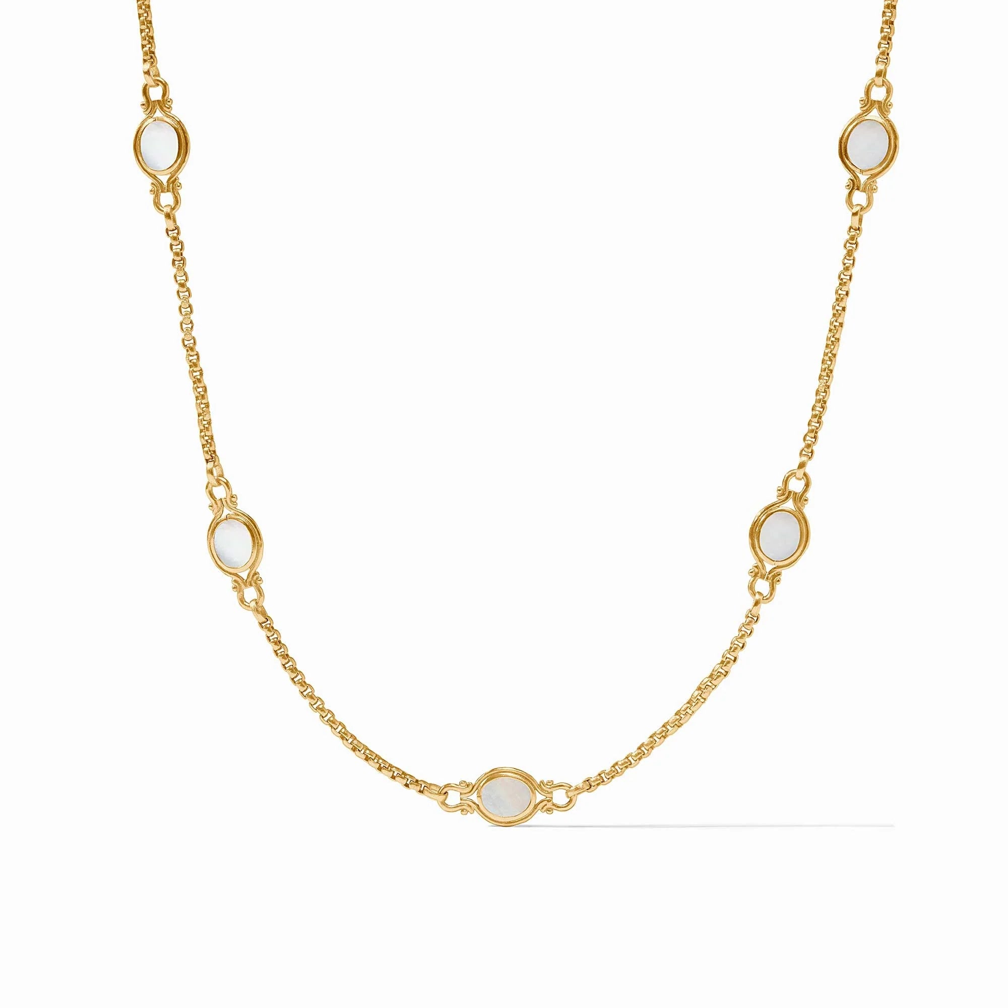 Julie Vos Saratoga Stone Station Necklace