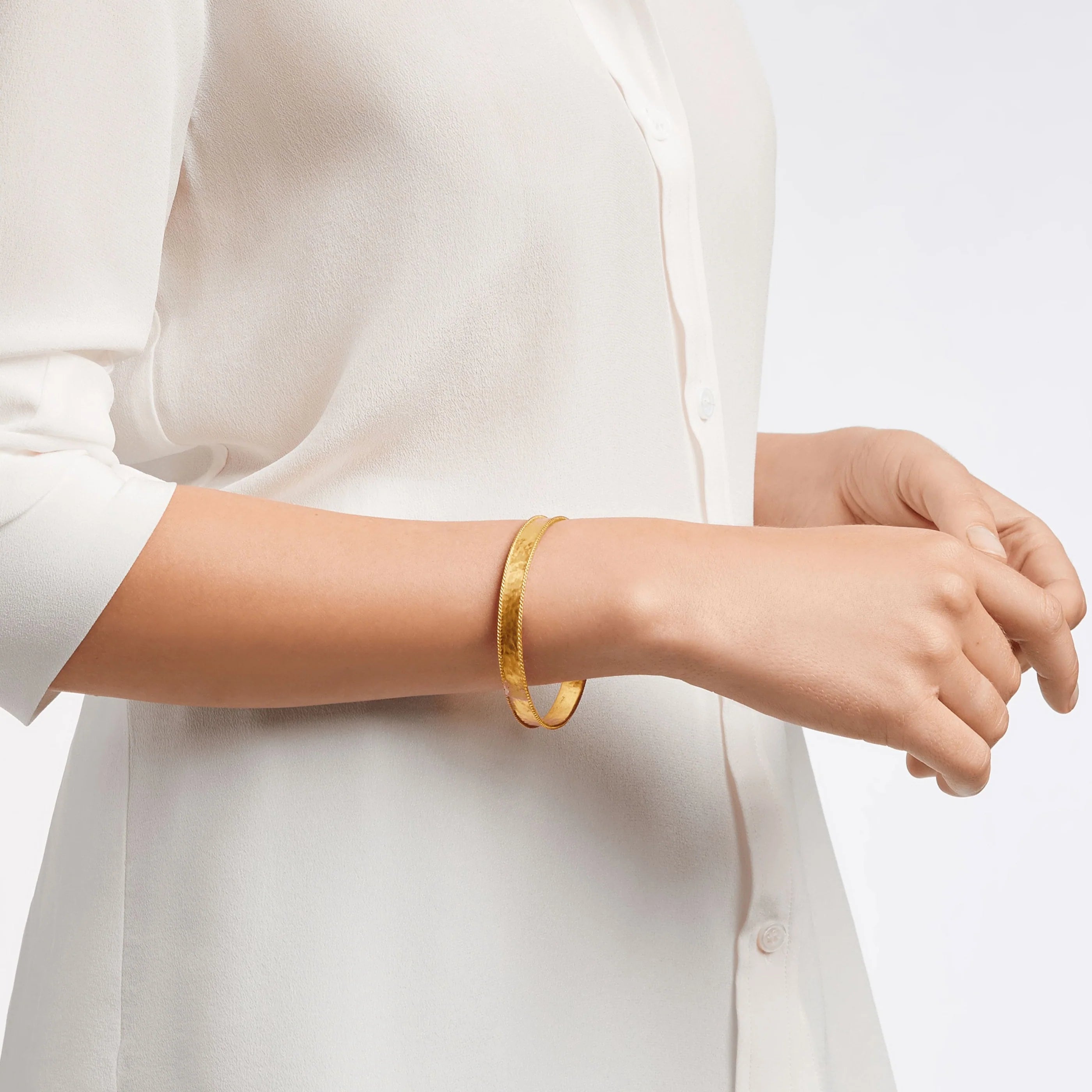Julie Vos - Savoy Bangle - Gold (Small)