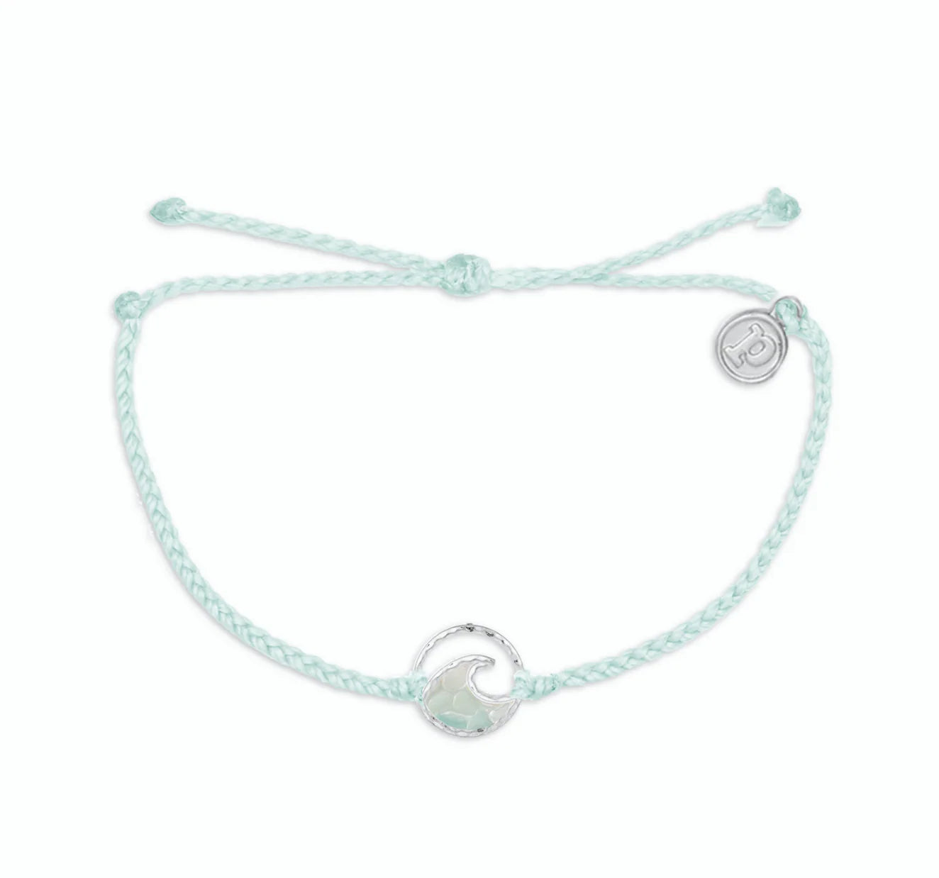 Pura Vida Opaque Resin Wave Silver Bracelet - Winterfresh
